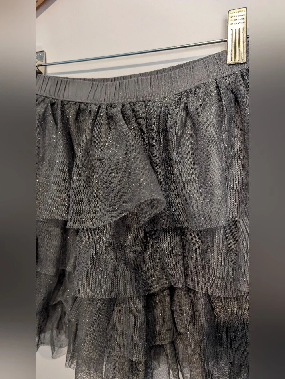 Tiered Sparkly Tulle Skirt -Kids Medium